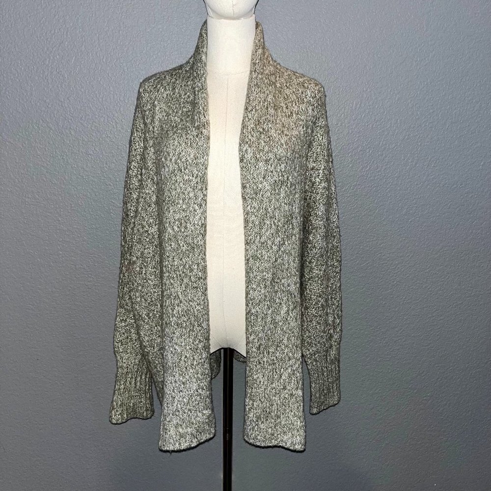 ANTHROPOLOGIE ANGEL OF THE NORTH Chauvet Alpaca Blend Open Cardigan Sweater M